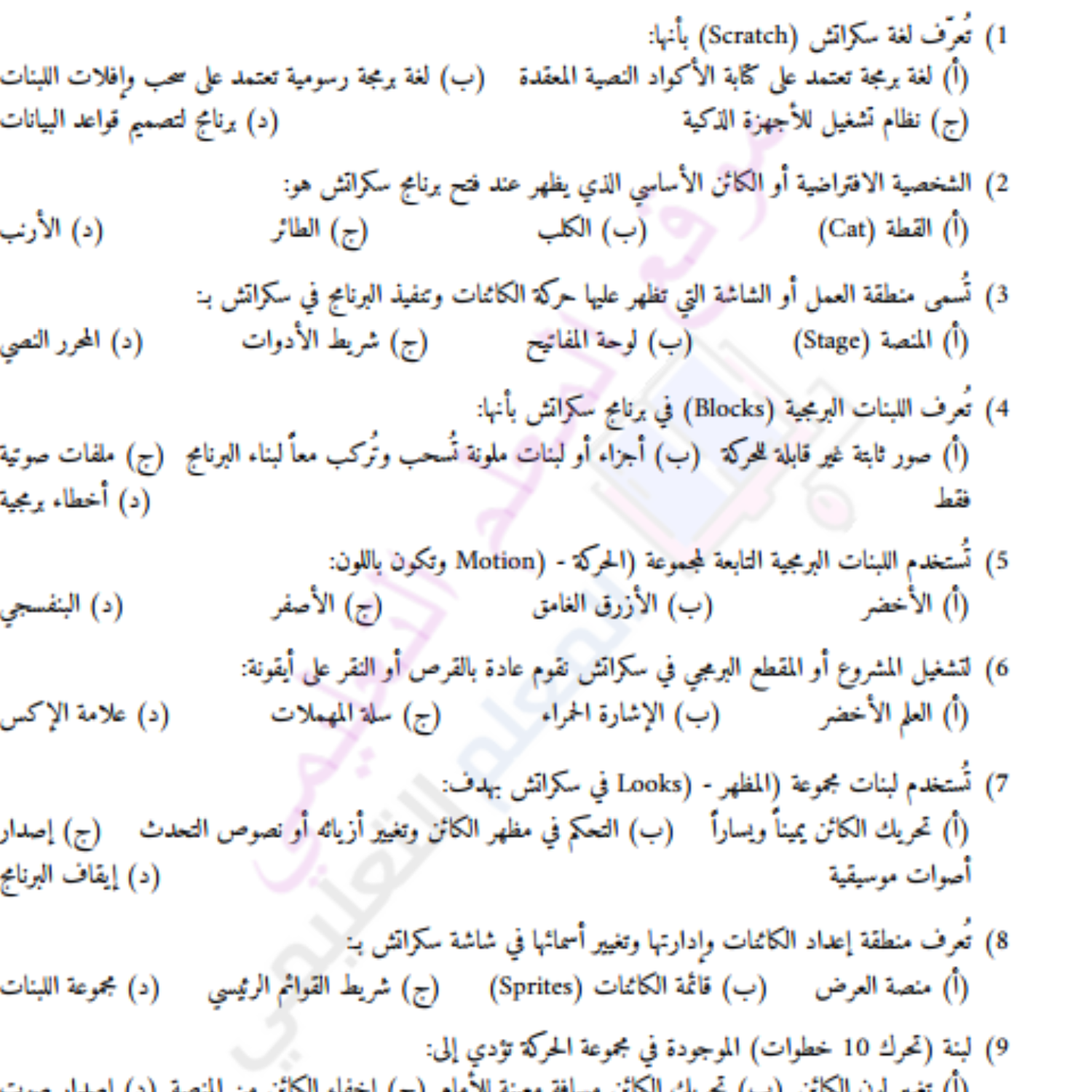 مذكرة شاملة تكنولوجيا المعلومات والاتصالات ثالث متوسط السودان 2027 pdf